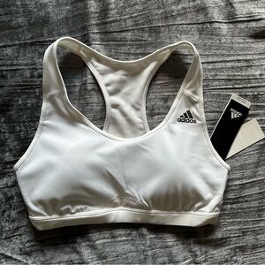 Adidas Racerback Sports Bra White